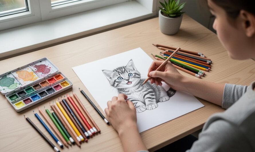 Techniques de coloriage spécialisées : maîtriser les nuances du petit chat Chi
